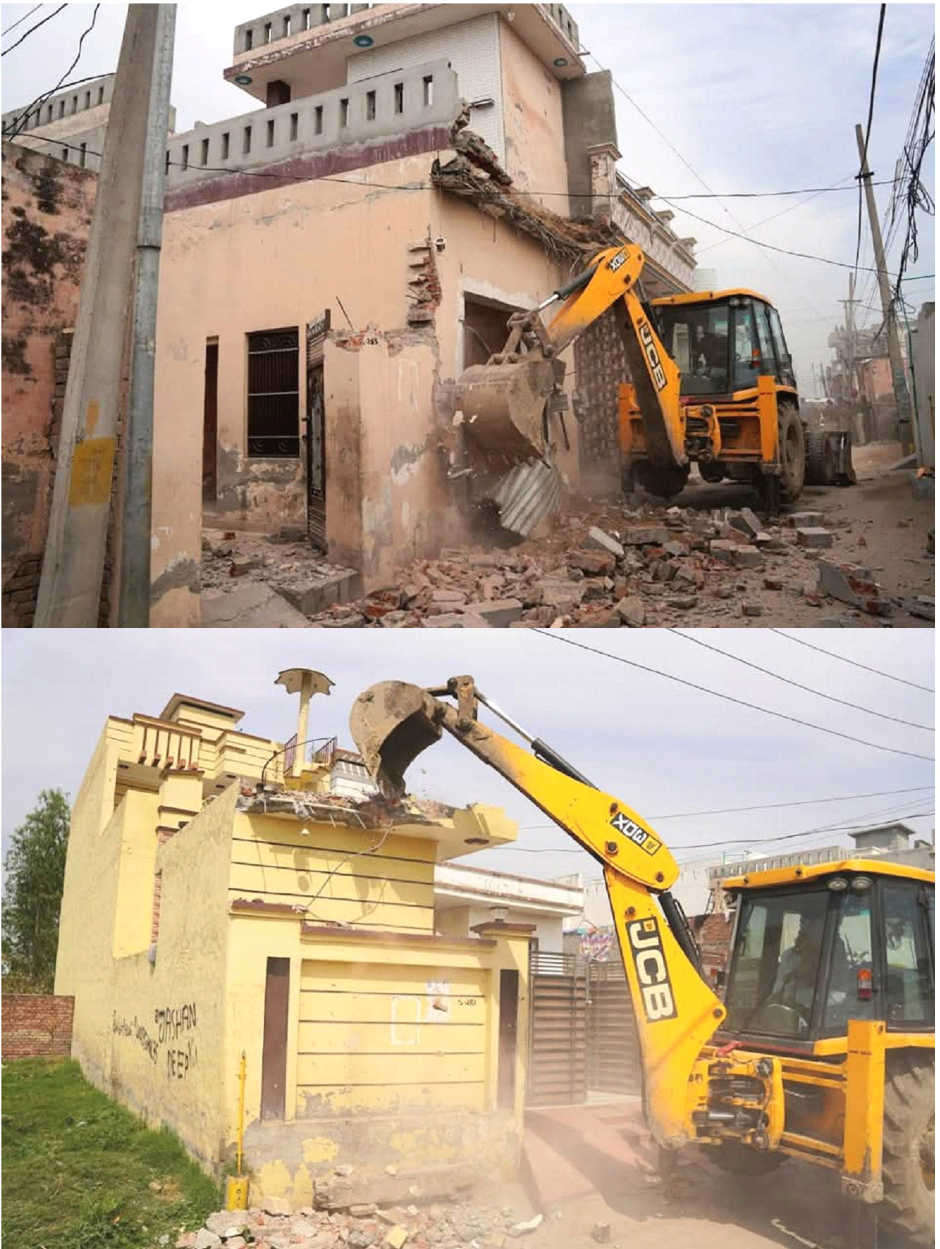 Three Unauthorized Constructions Built by Drug Smugglers Demolished